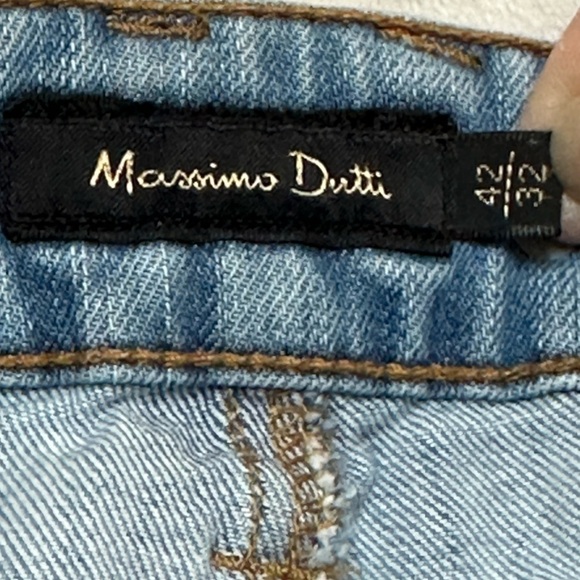Mossimo Dutti Jeans women’s 8” Rise Embellished  Pockets Size 32 Us EU 42 Flawed - Picture 6 of 12